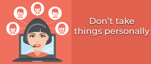 Handle angry customers_Don't take things personally infographic